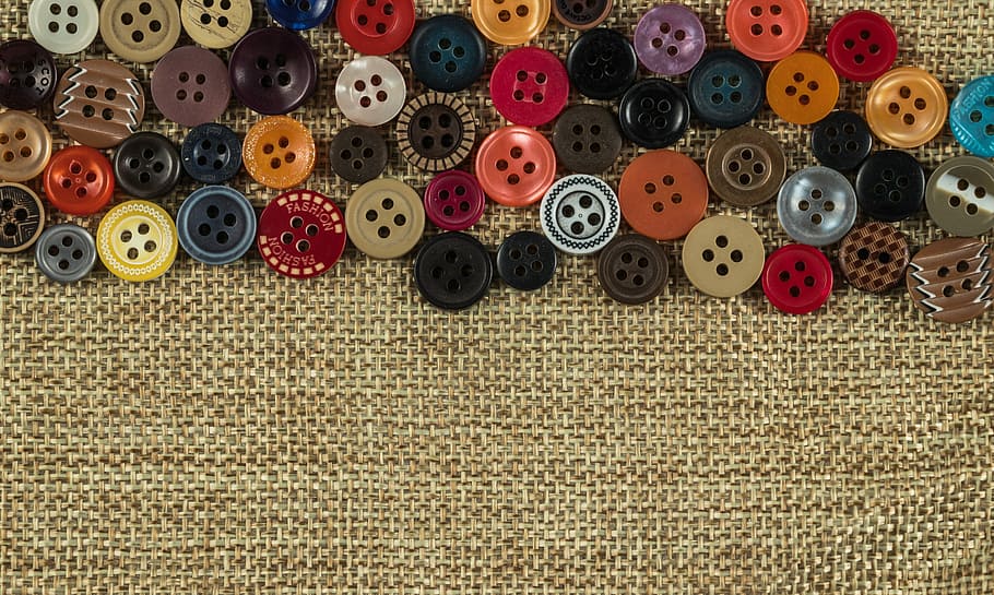 button, buttons sewing, color, colorful, colour, colourful, copy space, round, seam, seamstress