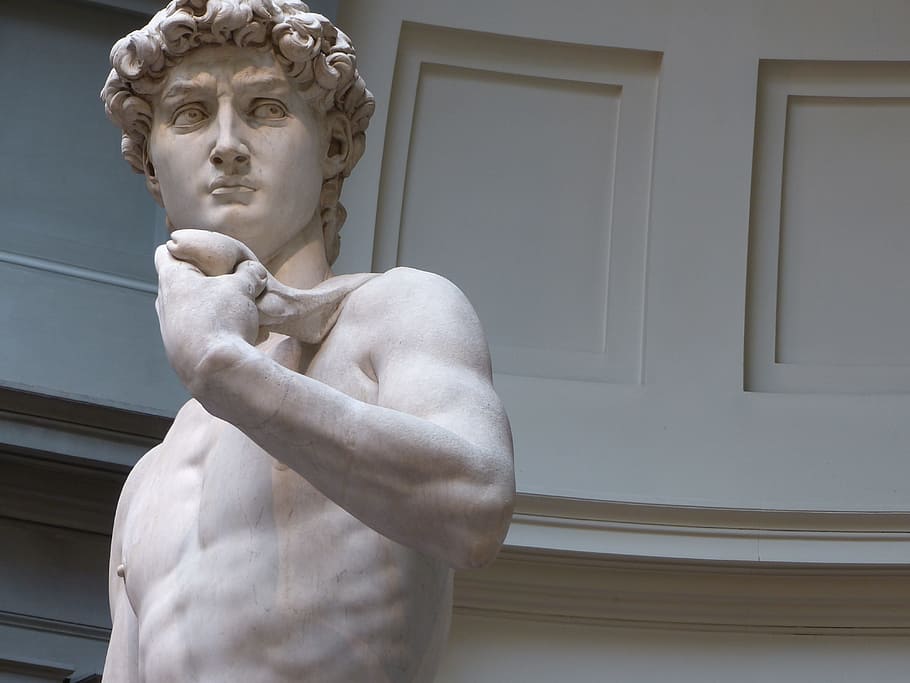 man sculpture, Florence, Michelangelo, michel angel, tuscany, accademia, statue, italy, museum, marble