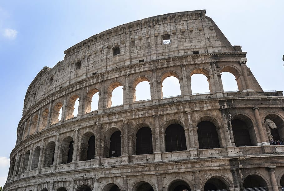 fotografia, coliseu, roma, itália, anfiteatro, roma - itália, romano, estádio, arquitetura, lugar famoso