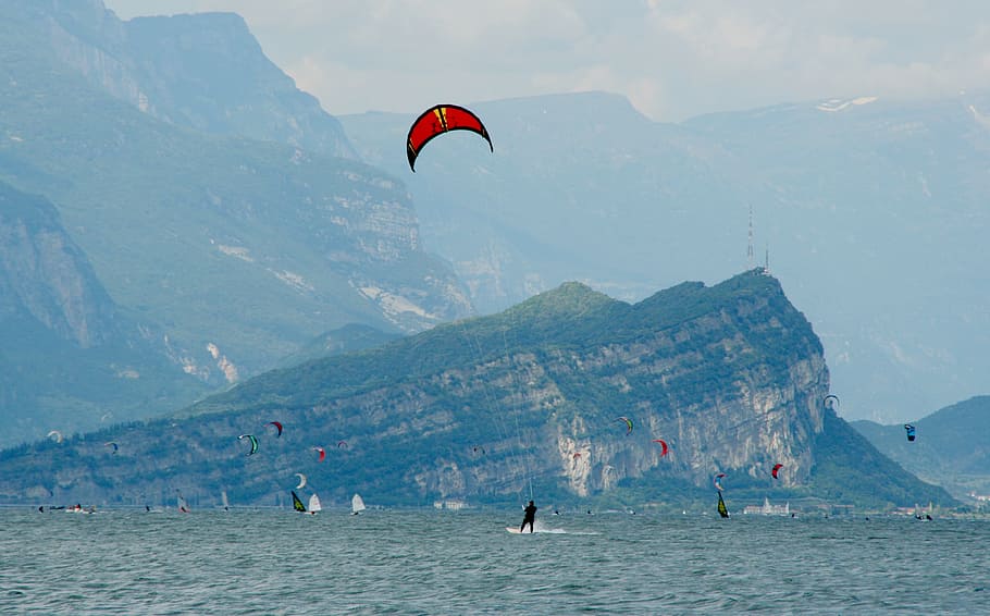 kite surfing, kitesurfer, sport, wind, kite, kitesurfing, sky, water sports, trend sports, kiteboarding