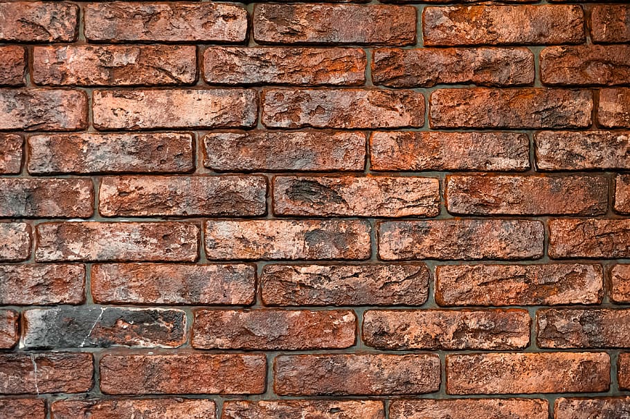 red, brick, wall, pattern, background, texture, brickwork, material, masonry, stone