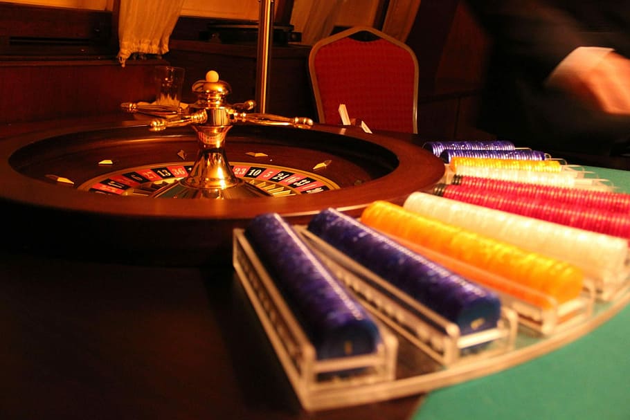 ポーカーテーブル, チップ, ルーレット, カジノ, 遊び, ゲーム, 銀行, ゲームバンク, ギャンブル, リーンネヴァプラス