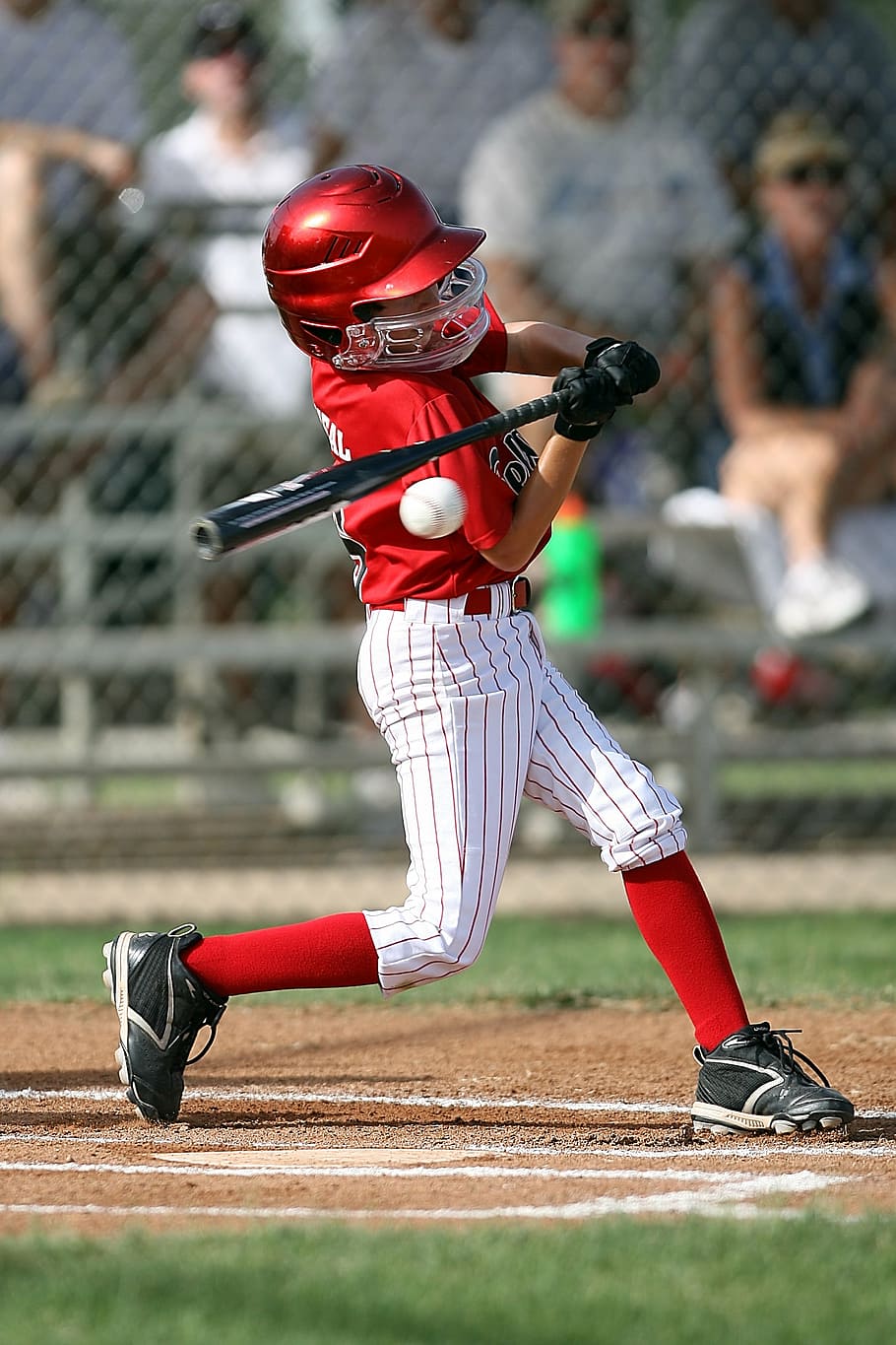 manusia bermain baseball, baseball, adonan, baseball bat, bola, pemukul, liga kecil, muda, pemuda, anak laki-laki