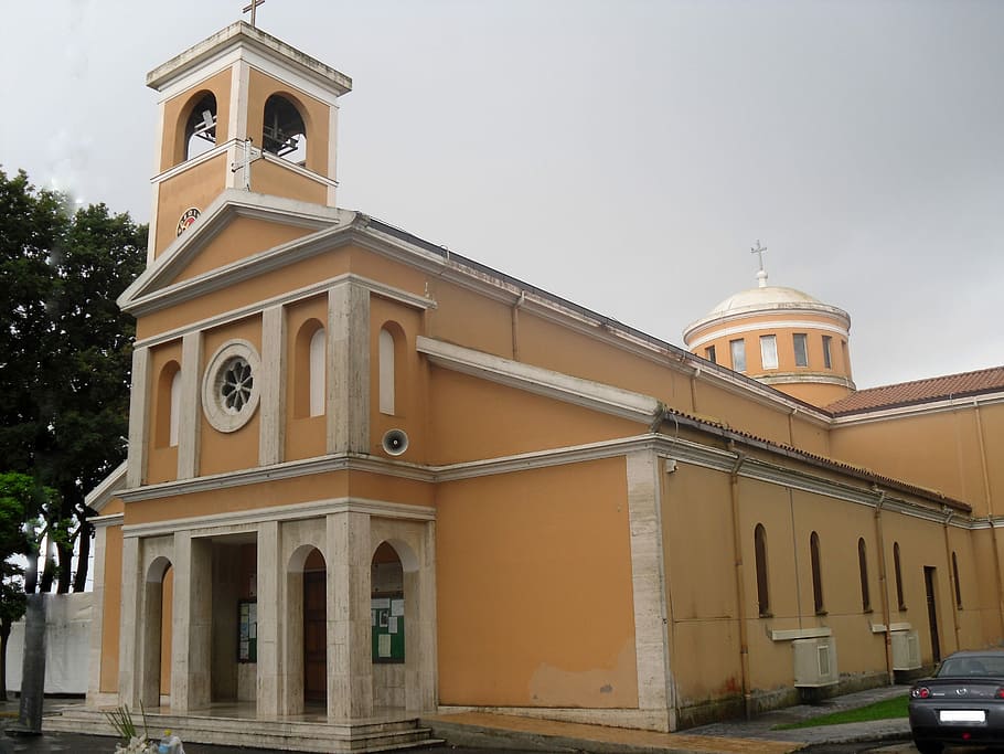 gereja, borgo sabotino, Borgo, Sabotino, Latina, Italia, bangunan, kapel, foto, domain publik