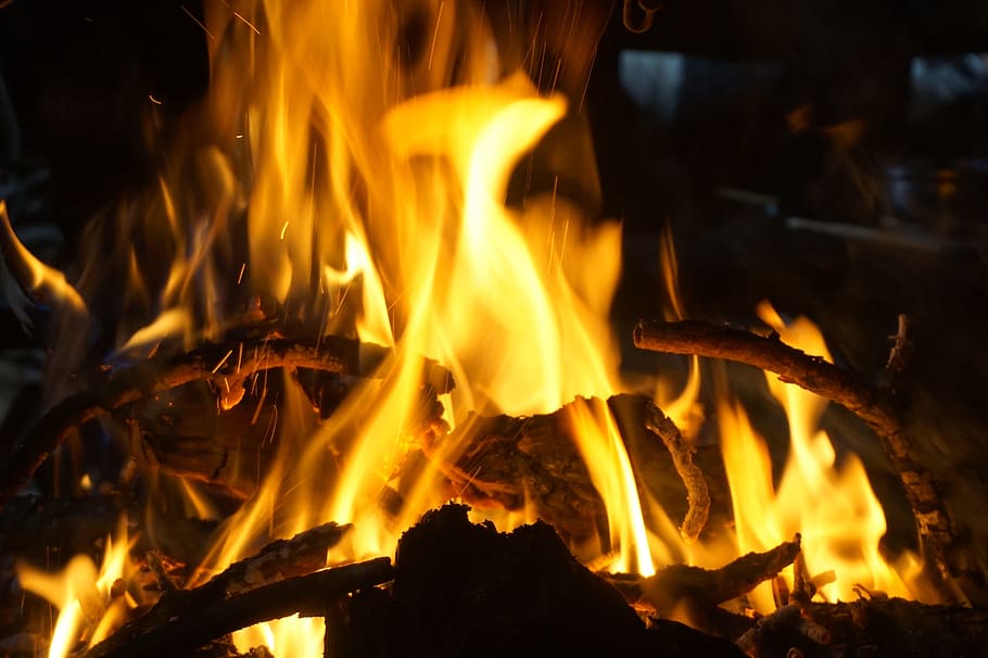 火, 燃える, 熱い, 炎, 燃焼, 火-自然現象, 熱-温度, ログ, 木材, 木材-材料