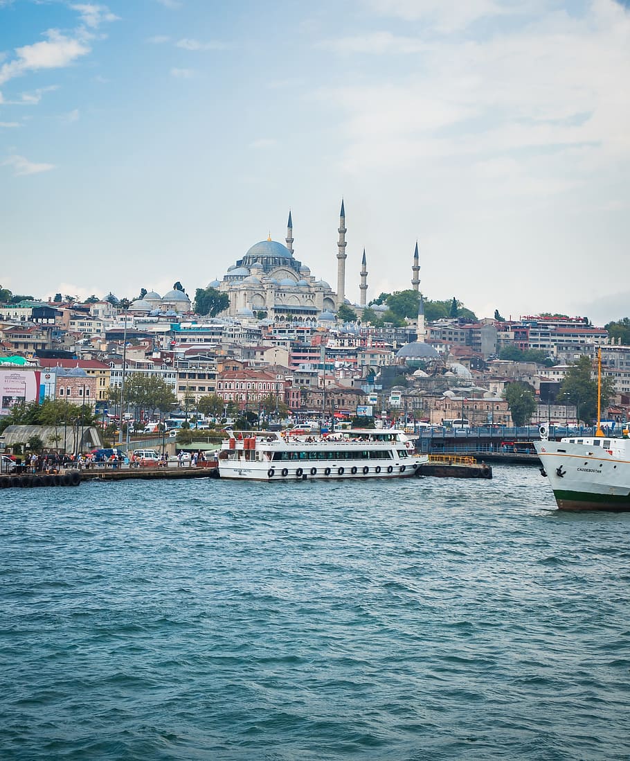 pemandangan, bangunan tengara, istanbul, masjid biru, kalkun, biru, islam, kubah, menara, secara historis