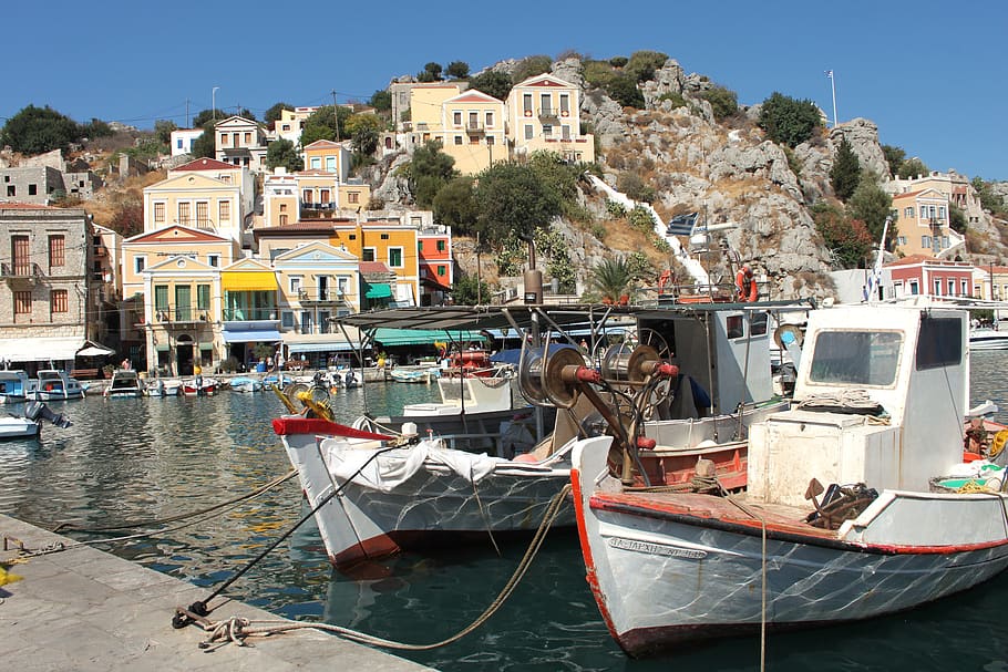 rhodes, grécia, feriados, mar Egeu, ilha, mar, verão, paisagem, costa, turismo
