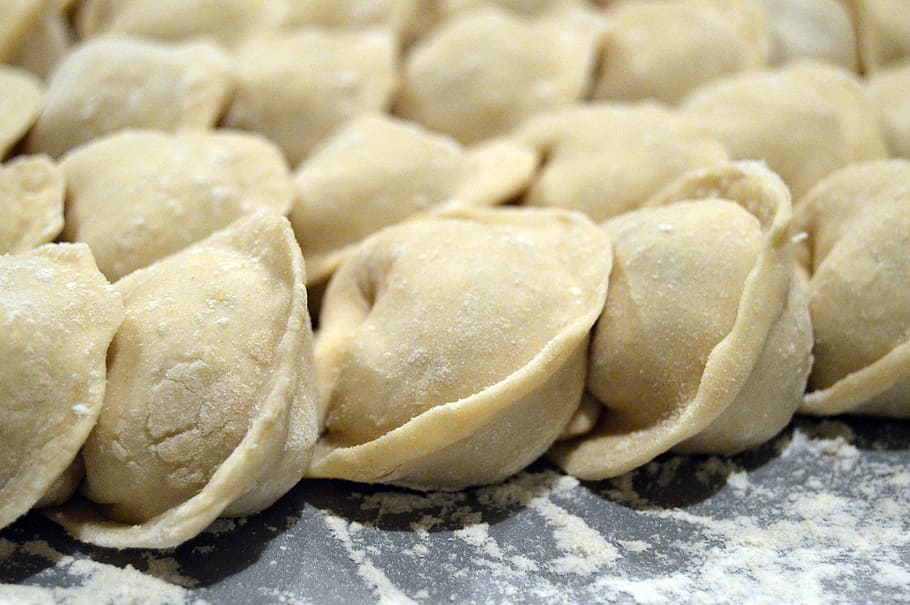 dumplings, baking, dough, flour, pelmeni, russian, homemade, bake, bakery, delicious