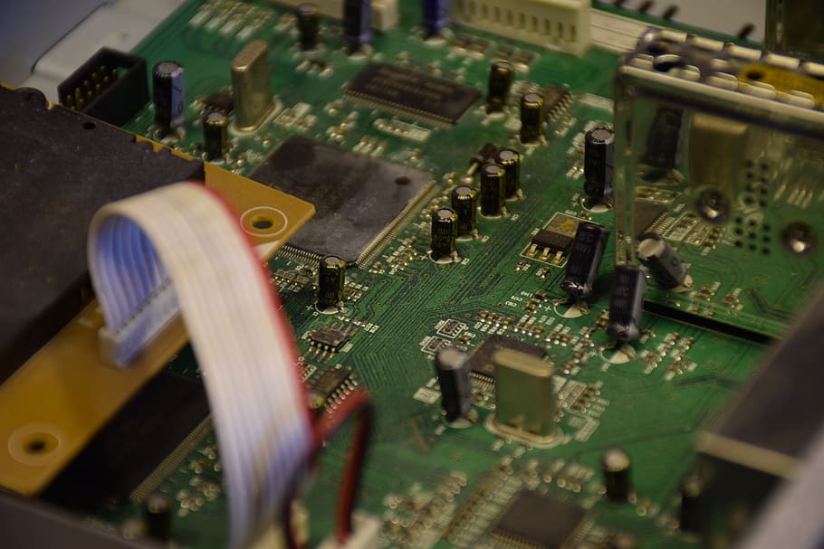 electrónica, placa de circuito impreso, técnica, resistencia, tecnología, parte posterior, el condensador, parte, electricidad, chip