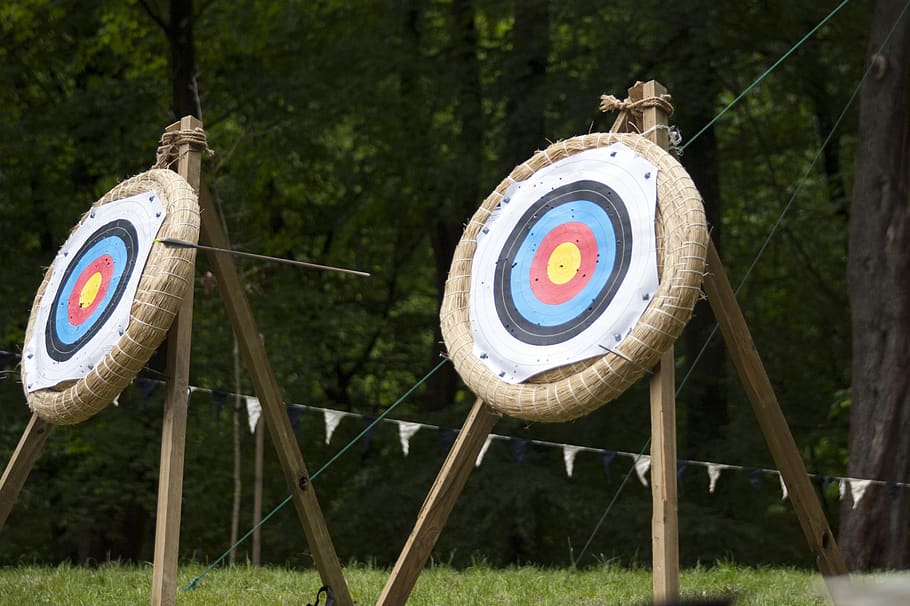 arrow, flying, target, range, sport, aim, hit, accuracy, shooting, training