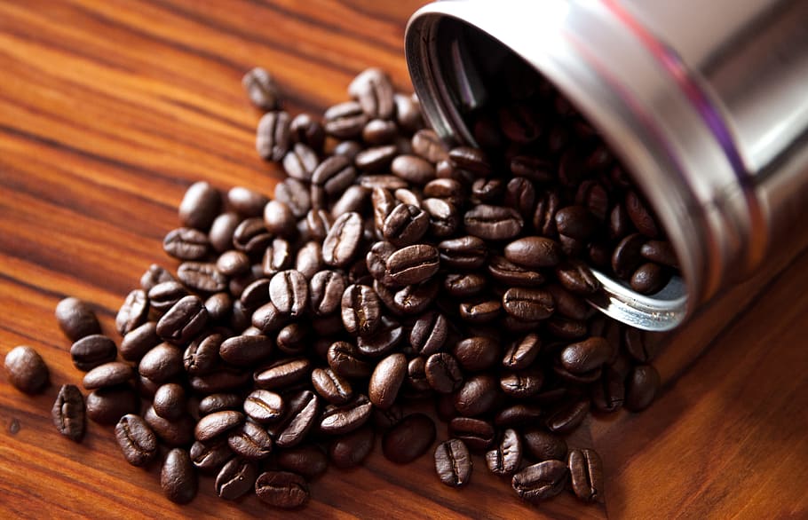 biji kopi banyak, kopi, biji-bijian kopi, biji kopi, panggang, aroma, biji-bijian, kafein, kopi panggang, makanan dan minuman
