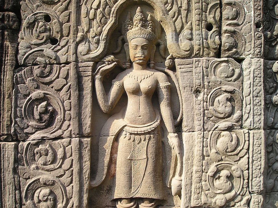 angkor, wat, cambodia, southeast, asia, art and craft, sculpture, religion, belief, spirituality