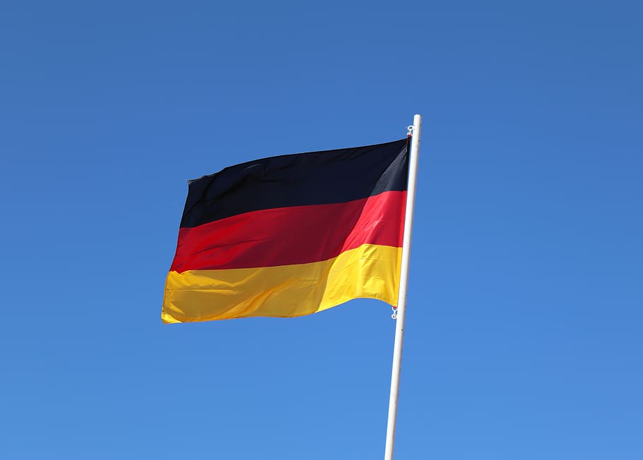 flag, germany, europe, black red gold, eurovision, blow, germany flag, world cup, football, national flag