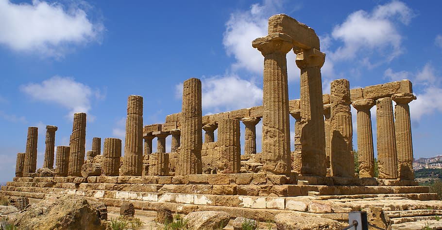 the valley of the temples, agrigento, sicily, italy, temple, juno, archaeology, antiquity, tourism, history