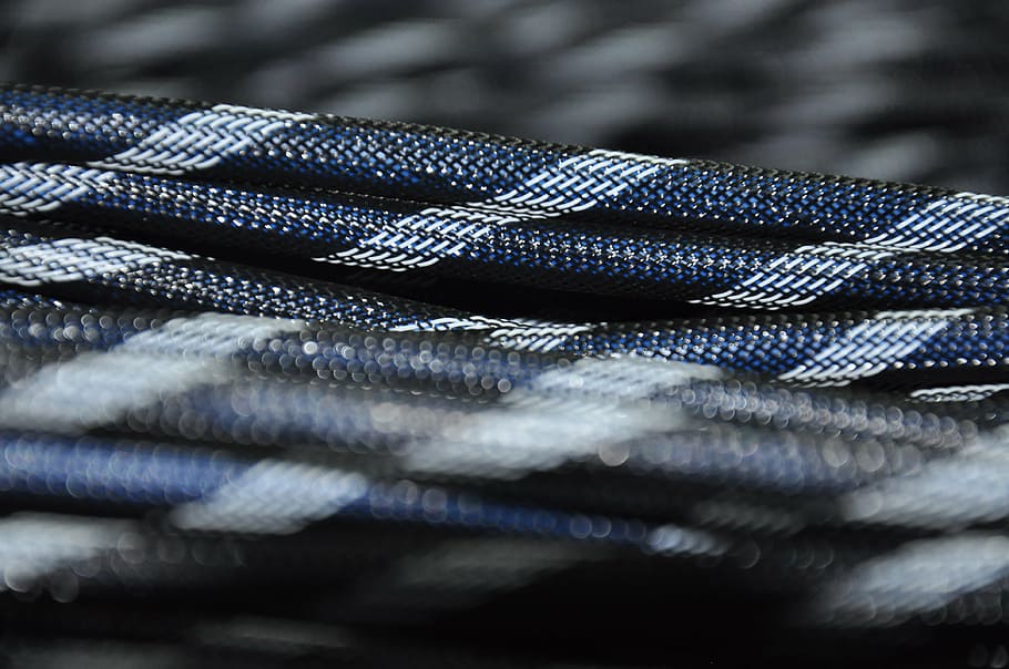 azul, blanco, cables, cable, alambre, hdmi, textura, fondo, jeans, textil