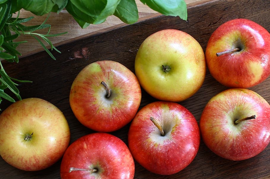 リンゴ, 赤, 木, 果物, 健康, 緑, ダイエット, 新鮮な果物, 食事, 栄養
