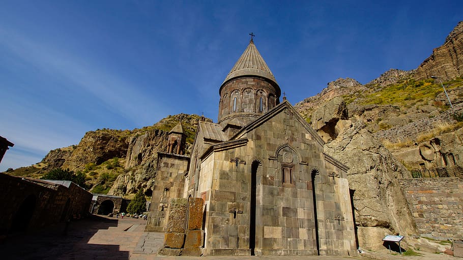 教会, 修道院, ゲハルト, アルメニア, 宗教, 古い, キリスト教, 歴史, 正統派, 建築