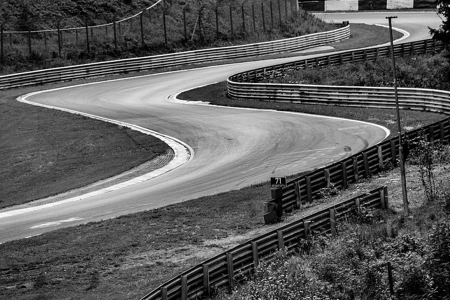 race, track, nurburgring, germany, racing, automotive, curve, high angle view, transportation, day