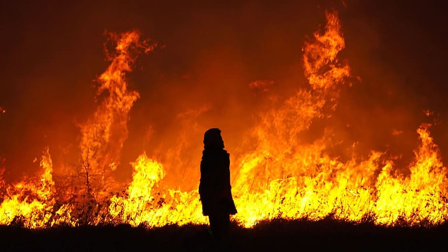 fuego, sin miedo, capucha, infierno, quema, fuego - fenómeno natural, señal, calor - temperatura, señal de advertencia, llama