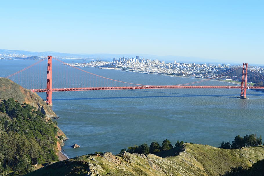 golden, gate bridge, new, york, San Francisco, California, Bridge, san francisco, california, golden gate, red bridge