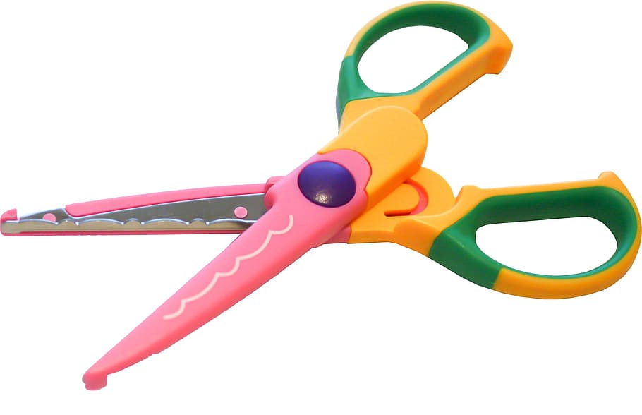 pink, yellow, green, scissors, Pattern, Scissors, Cut, Cutter, pattern scissors, cut, open