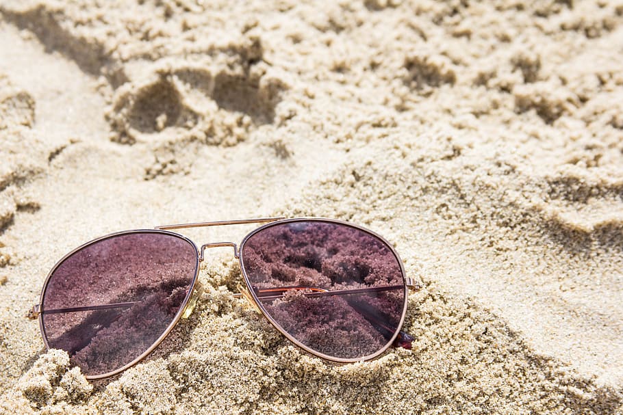 beach, sun glasses, sand, summer, aviators, glasses, land, sunglasses, fashion, personal accessory