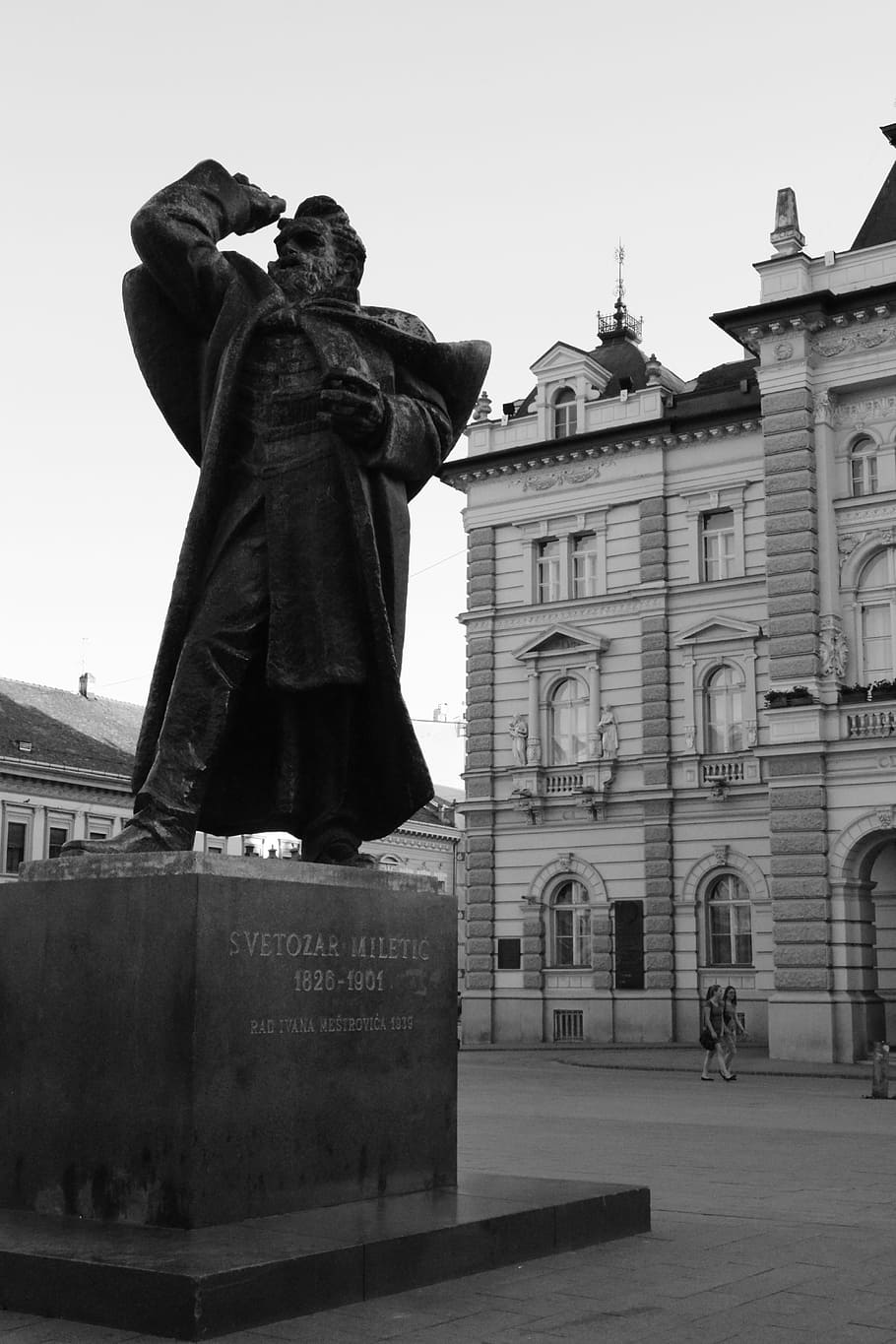 Novi Sad, Serbia, Statue, City Hall, monument, travel destinations, sculpture, architecture, history, art and craft