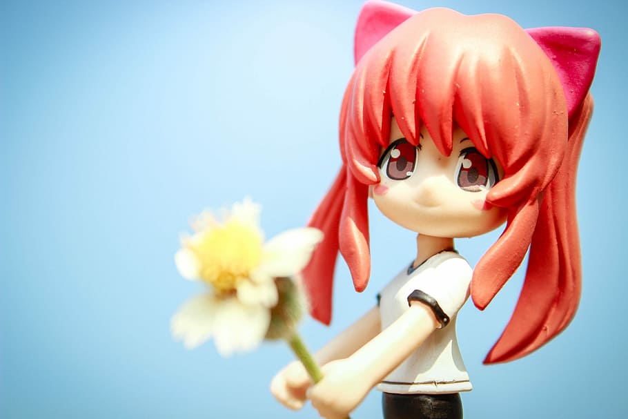 アニメ おもちゃ フォーム モデル 自然 ミニ 女の子 赤い髪 空 赤 Pxfuel