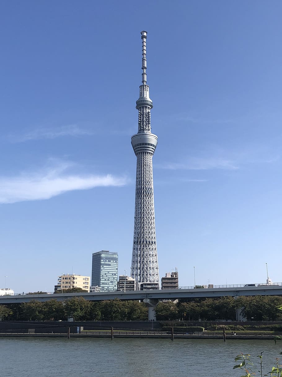 sumida park, tokyo sky tree, television tower, highest tower, taito, high, sky, japan, landscape, city