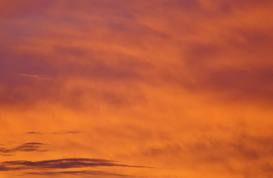 landscape photo, clouds, morgenrot, sunrise, sky, dawn, skies, glow, red, orange
