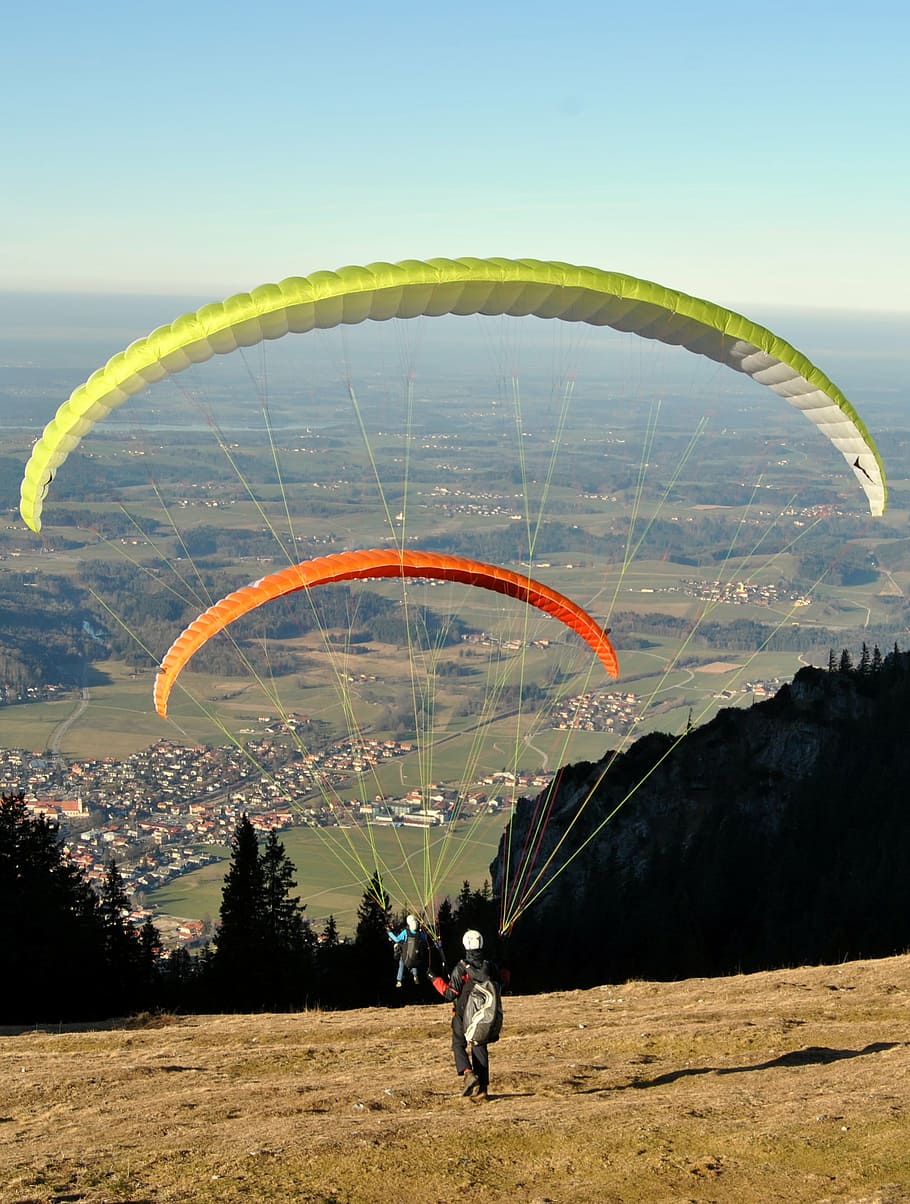 take off, paragliding holidays, fly, paragliding, extreme sports, parachute, adventure, sky, real people, leisure activity