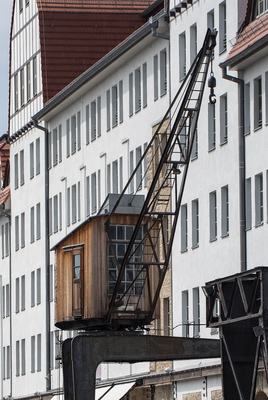 crane, metal, steel, wood, technology, loading, warehouse, architecture, building, berlin