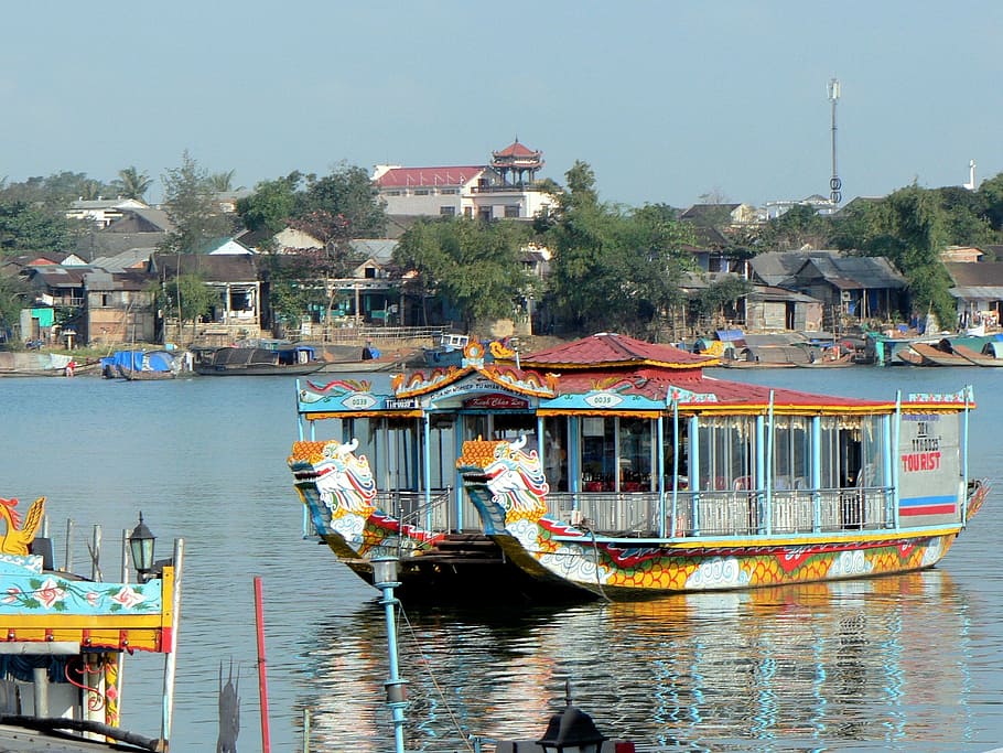 booed, boat, pearl river, promenade, nautical Vessel, asia, cultures, travel, tourism, east Asian Culture