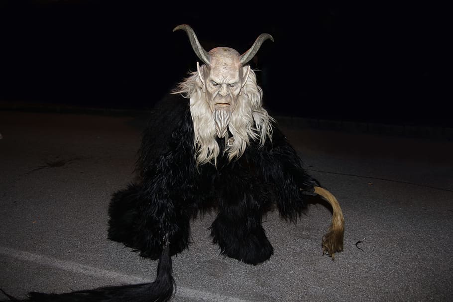 krampus, advent, creepy, customs, mask, wooden mask, christmas time, weird, evil, superstitious