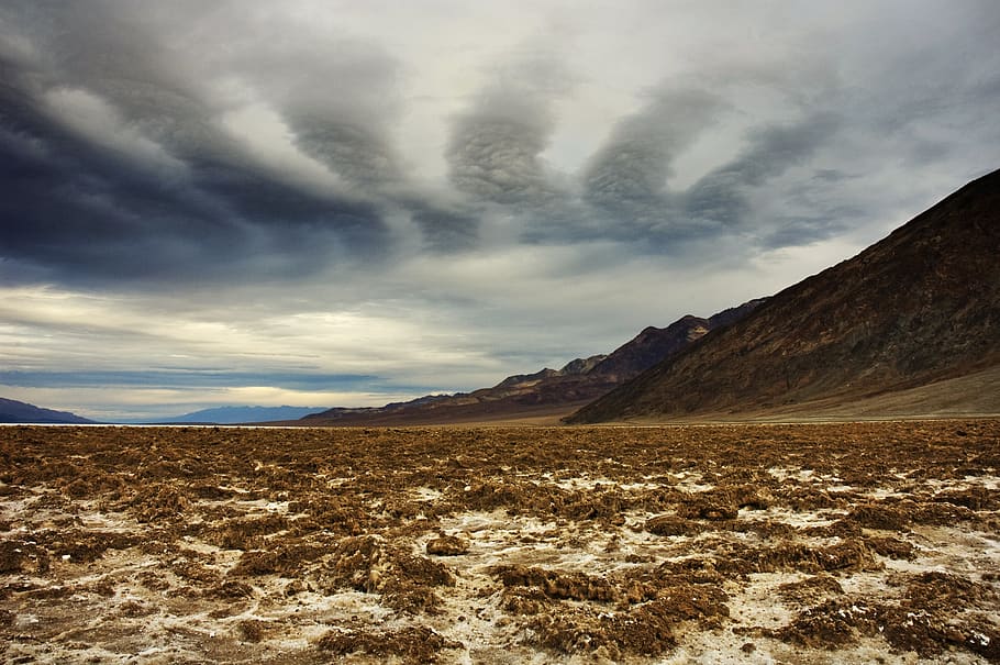 desert, california, landscape, usa, nature, dry, mountains, sky, clouds, scenic
