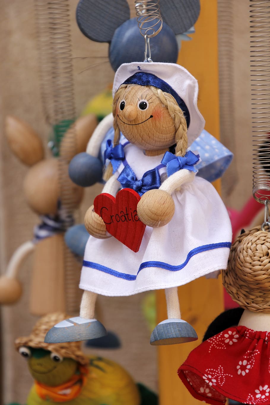 croatia, heart, souvenir, mitbringsel, depend, decoration, memory, representation, toy, art and craft