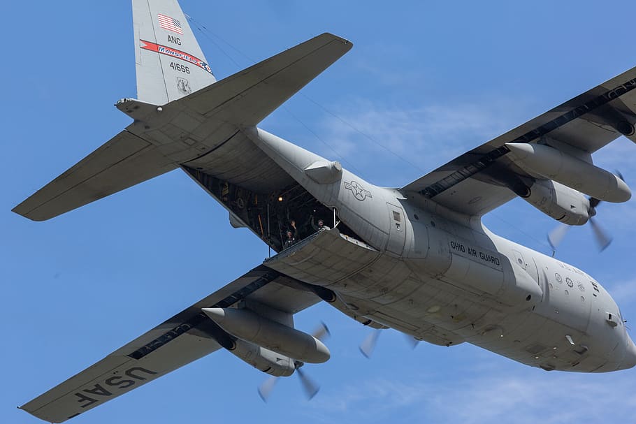 c130, c-130, hercules, transport, plane, military, airplane, aviation, aircraft, cargo