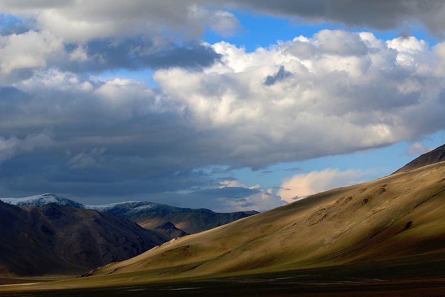 blanco, nubes, verde, montañas, naturaleza, paisaje, cielo, montaña, pintorescos, islandia
