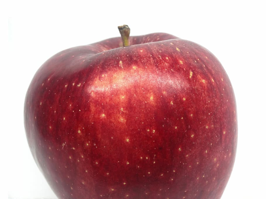 Fruit, Red Apple, apple, white background, white, red, power, love apples, healthy eating, freshness