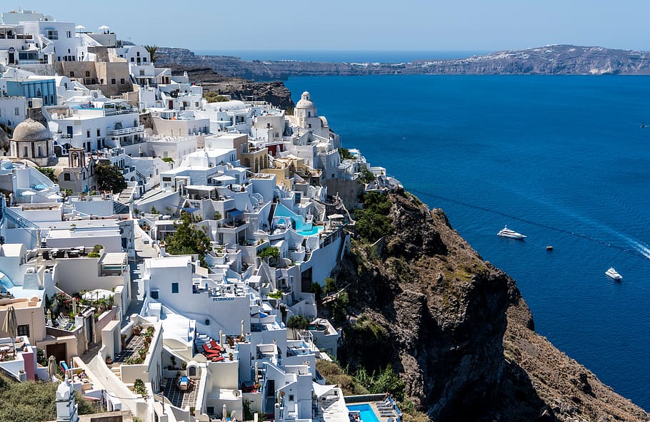 santorini, grecia, oia, viajes, arquitectura, blanco, azul, verano, griego, isla