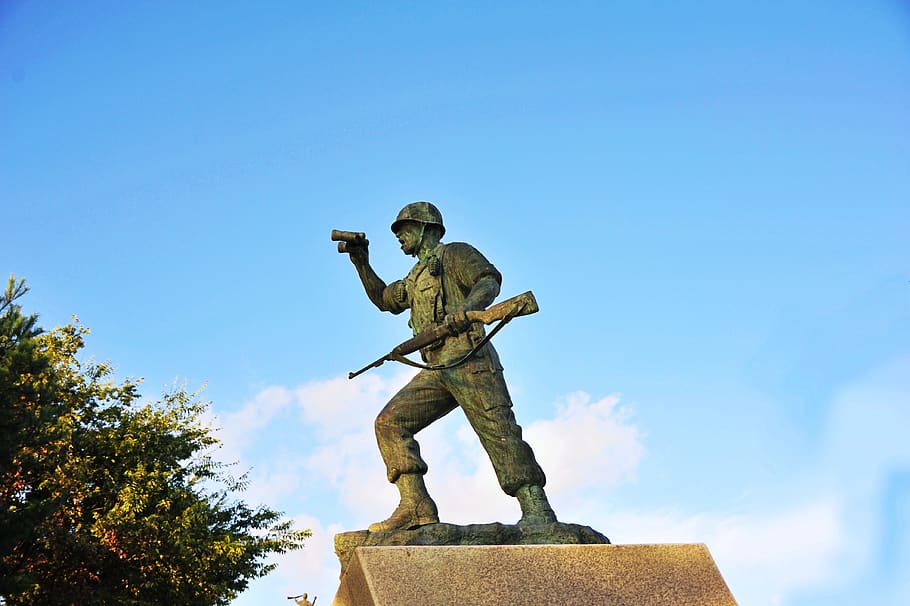 statue, battle, model, monument, history, sculpture, war, military, soldier, historical
