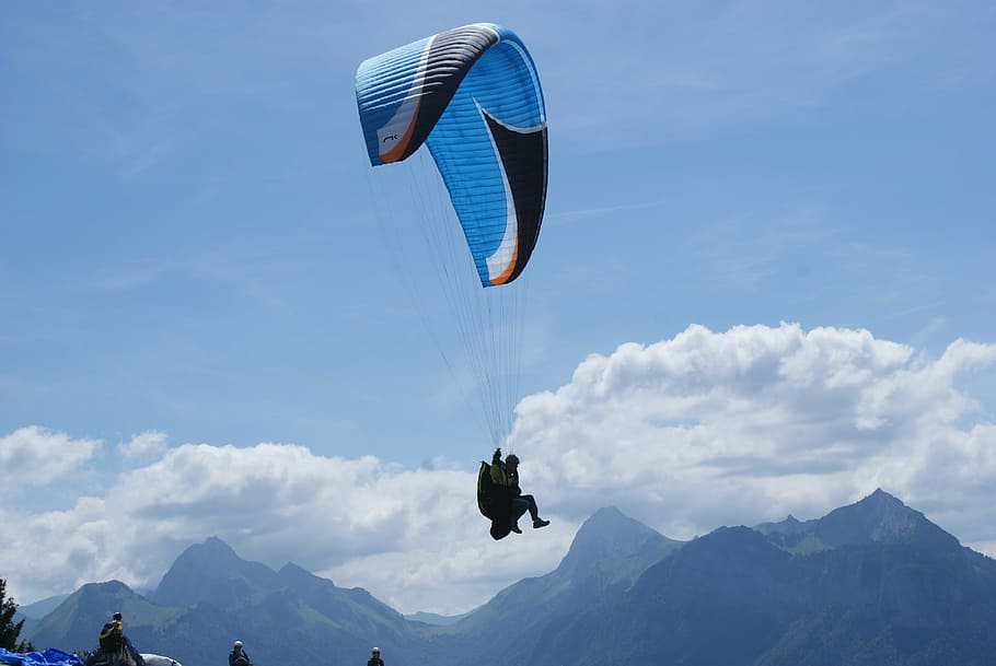 Parapente, Cloud, el forclaz, vuelo, paracaídas, paracaidismo, sky, deportes extremos, aventura, actividad de ocio