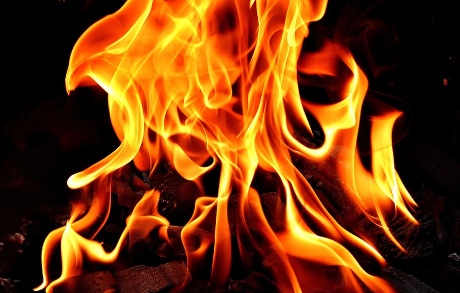 火, 炎, 炭素, 燃える, 熱い, 気分, キャンプファイヤー, 暖炉, グリル, 熱-温度