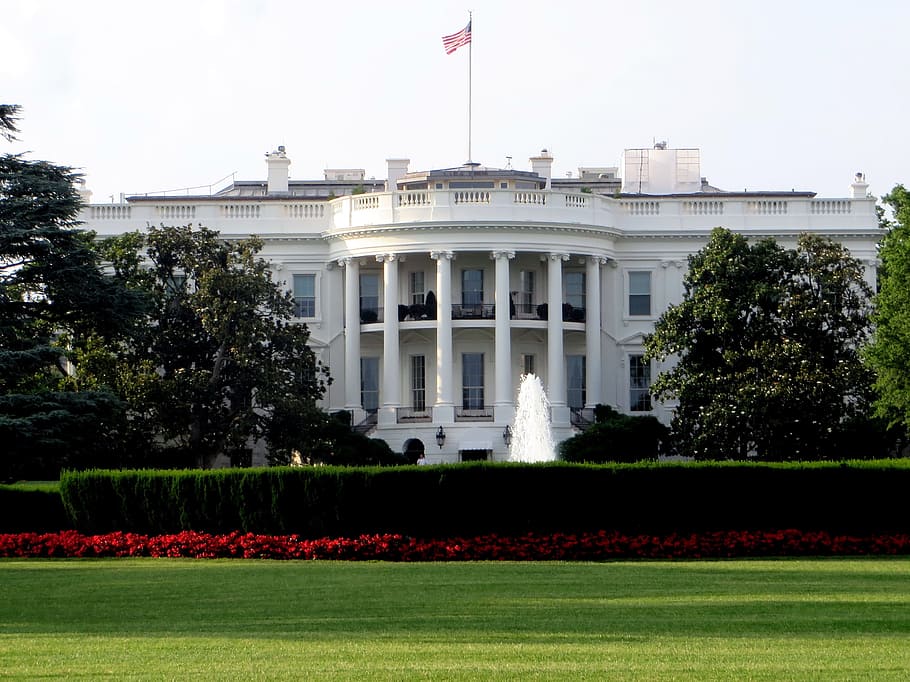 Casa Branca, Washington, Presidente, potus, EUA, fonte, marco, famoso, América, arquitetura