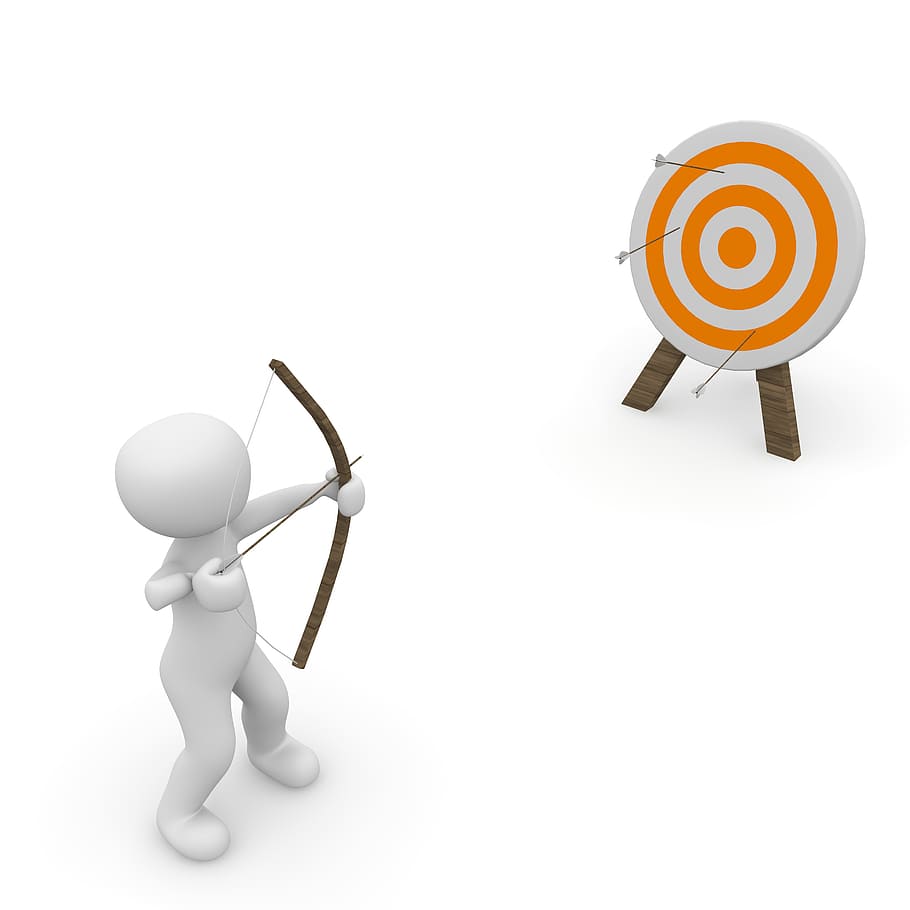 person, targeting, board, arrow, Target, 3D, logo, sport, movement, leisure