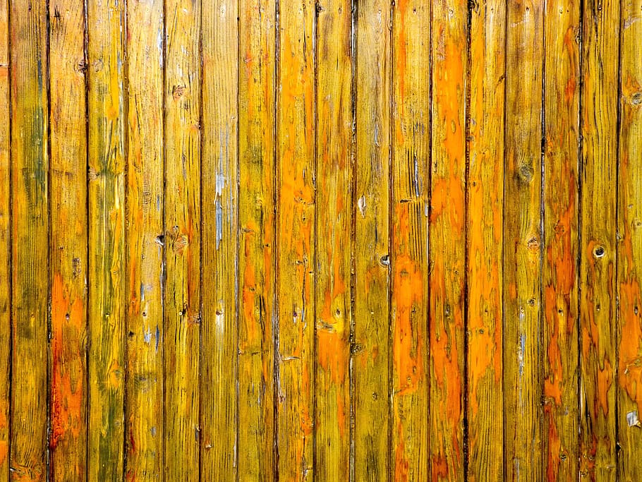 brown wooden board, board, background, wood, lath, fence, structure, timber, texture, green