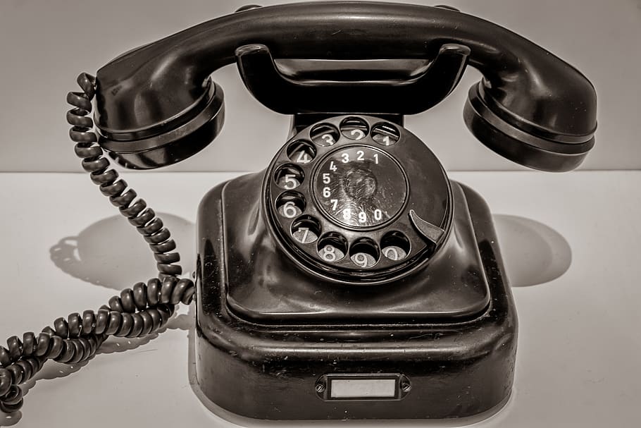 teléfono, marcar, tecnología, históricamente, comunicación, antiguo, auricular de teléfono, nostalgia, baquelita, oyentes