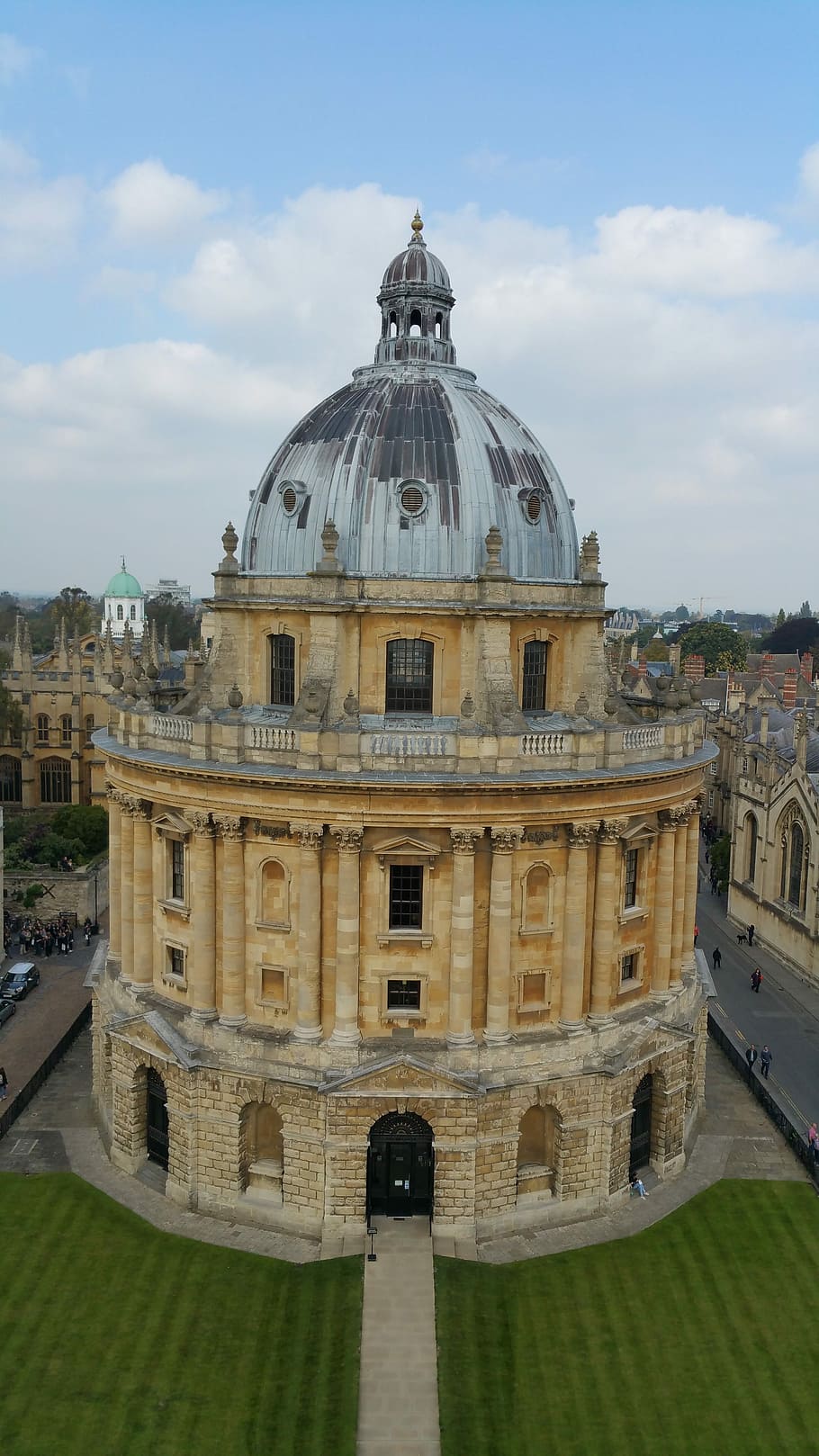 Oxford, Bersejarah, Kota, Inggris, kamera radcliffe, kubah, arsitektur, eksterior bangunan, awan - langit, tujuan perjalanan