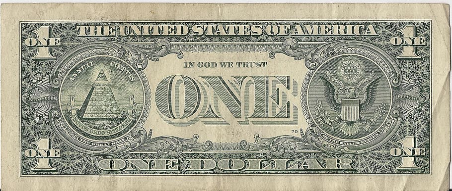 1, kita, uang kertas dolar, 1 dolar, uang dolar, dolar, uang kertas, mata uang, bisnis, uang tunai