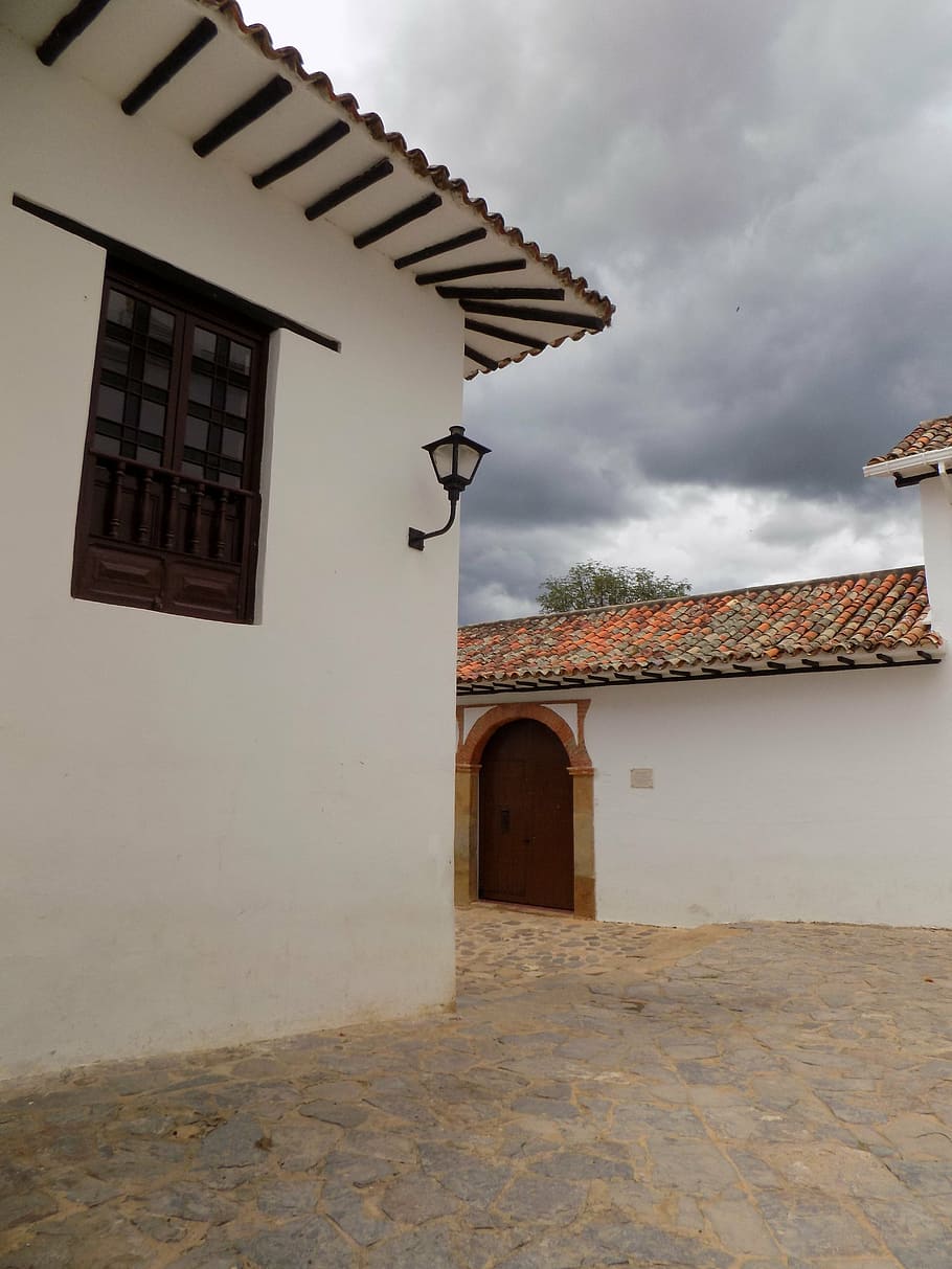 plaza, people, rural, colombia, villa, leyva, colonial, architecture, built structure, building exterior